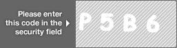 captcha code for visual authentication  letter P number 5 letter B number 6
